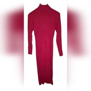 VENUS Pink Ribbed Midi Dress - Small - NEW